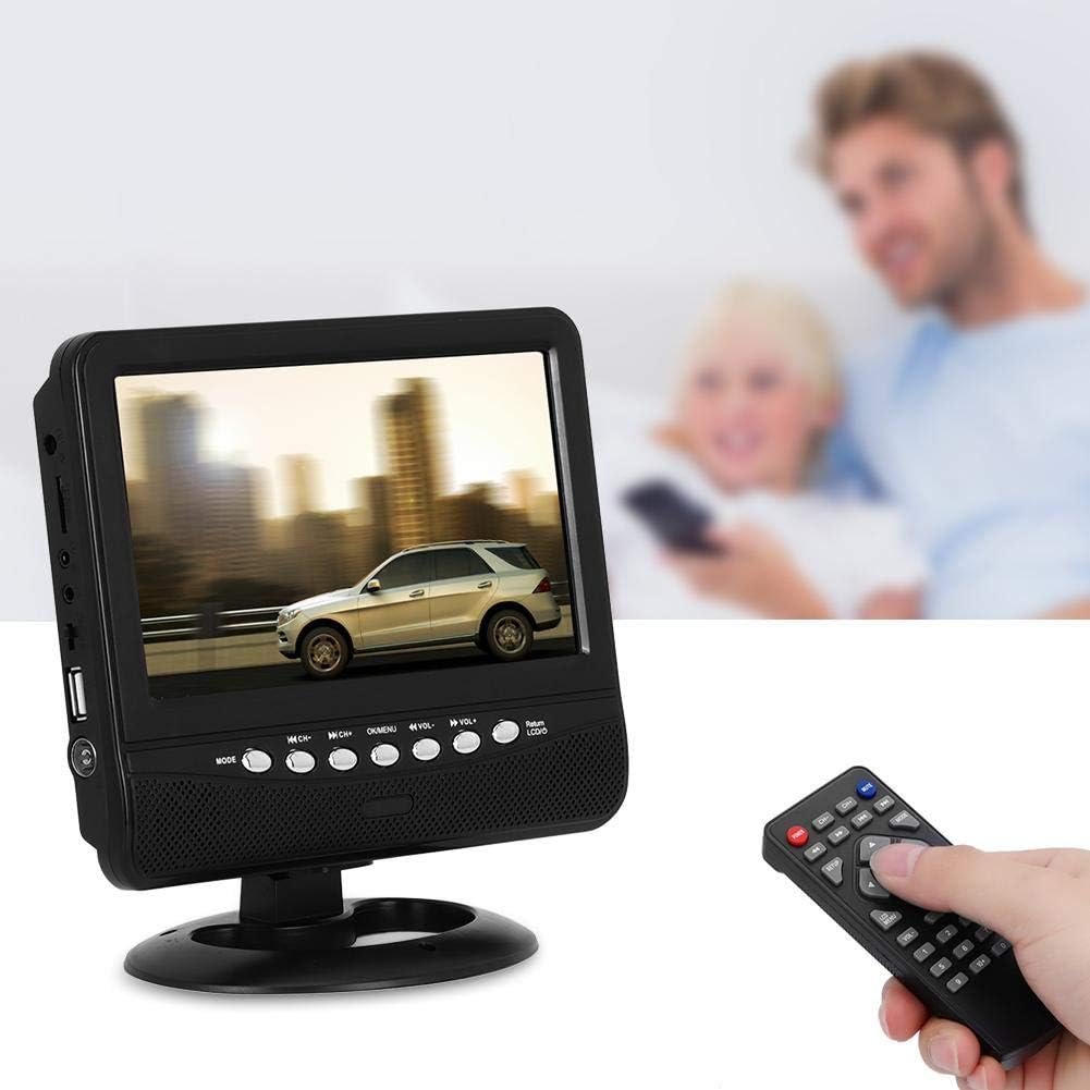 7.5 Inch LED Mini TV Rechargeable Battery Support Digital ATSC DVB-T2 ISDB-T Portable TV